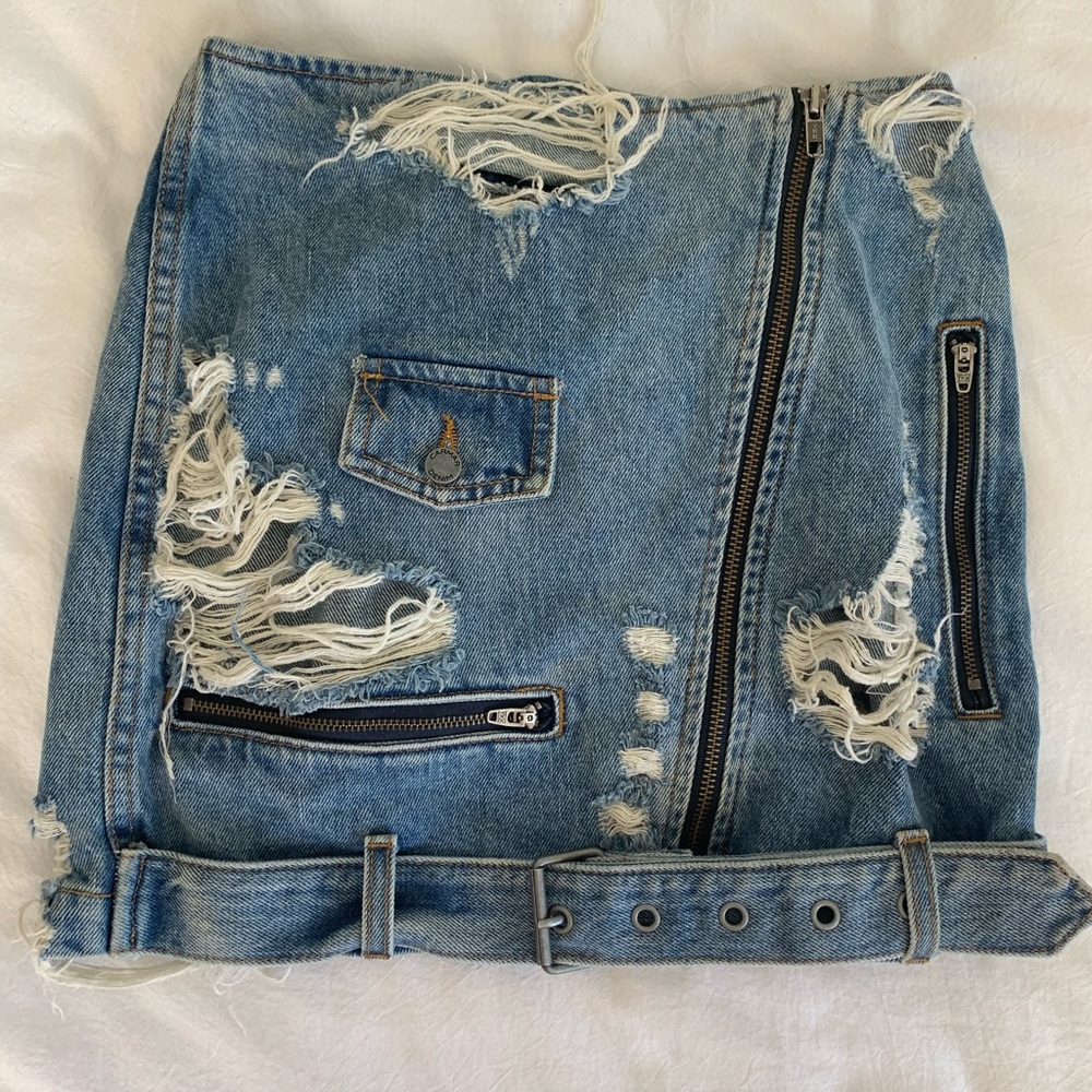 Carmar denim skirt